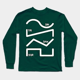 Synthesizer Waveforms Long Sleeve T-Shirt